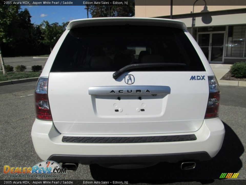 2005 Acura MDX Aspen White Pearl / Saddle Photo #6