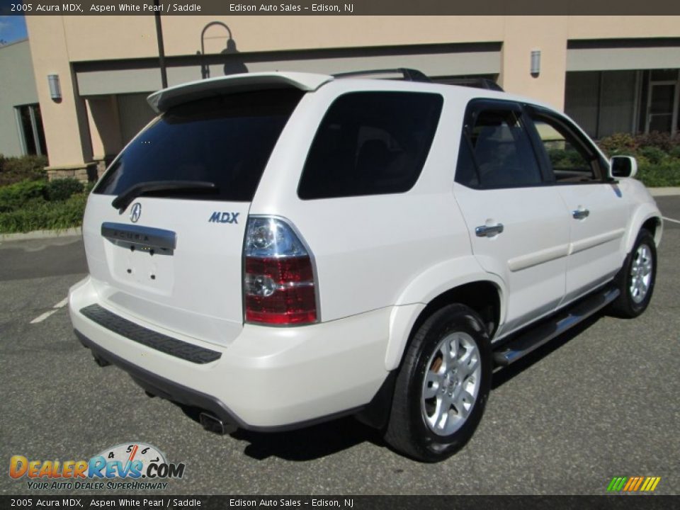 2005 Acura MDX Aspen White Pearl / Saddle Photo #7