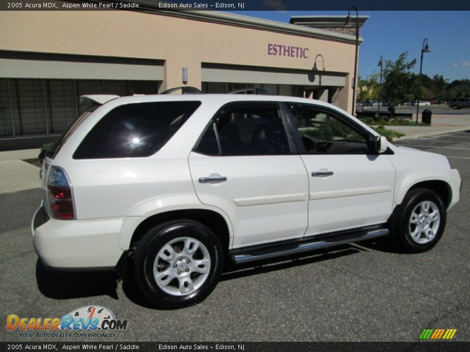2005 Acura MDX Aspen White Pearl / Saddle Photo #8