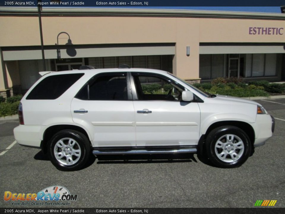 2005 Acura MDX Aspen White Pearl / Saddle Photo #9
