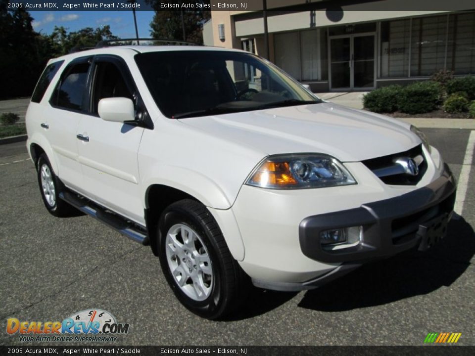 2005 Acura MDX Aspen White Pearl / Saddle Photo #11