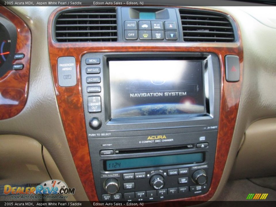 2005 Acura MDX Aspen White Pearl / Saddle Photo #21