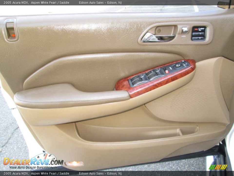 2005 Acura MDX Aspen White Pearl / Saddle Photo #32