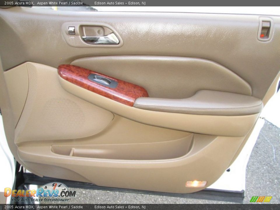 2005 Acura MDX Aspen White Pearl / Saddle Photo #33