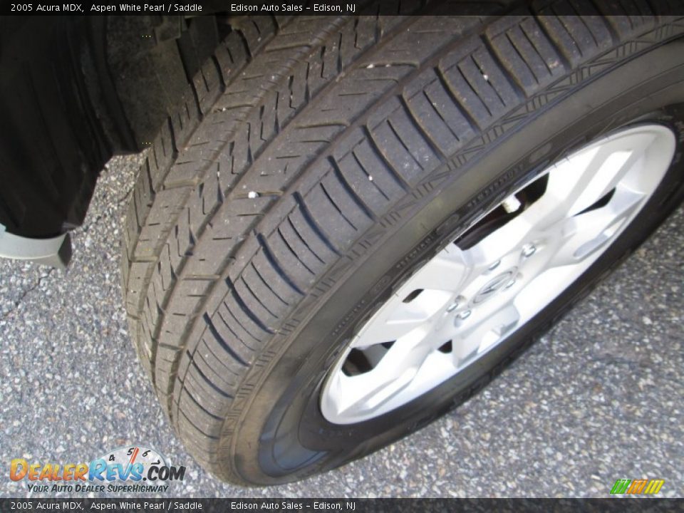 2005 Acura MDX Aspen White Pearl / Saddle Photo #36