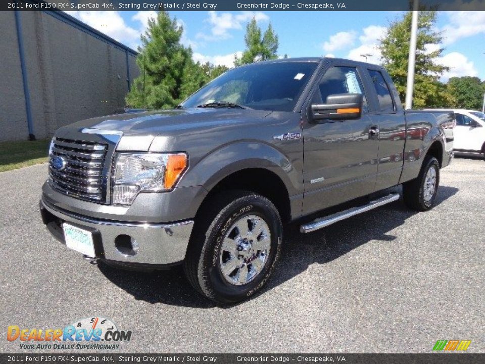 2011 Ford F150 FX4 SuperCab 4x4 Sterling Grey Metallic / Steel Gray Photo #10