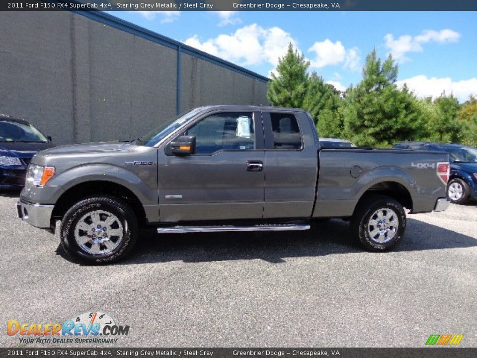2011 Ford F150 FX4 SuperCab 4x4 Sterling Grey Metallic / Steel Gray Photo #11