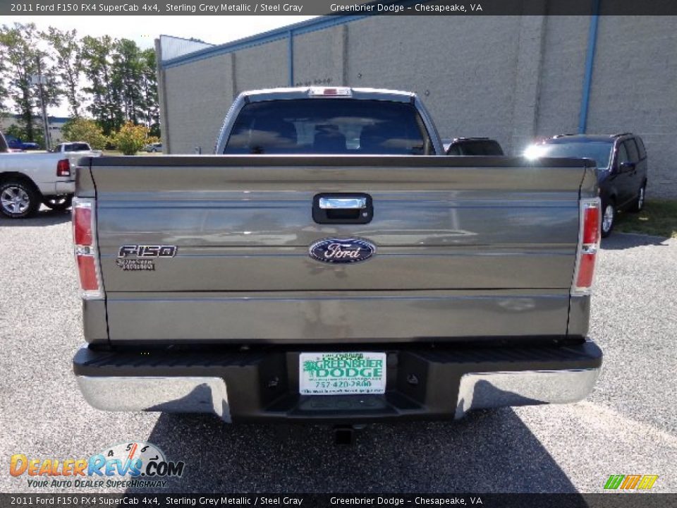 2011 Ford F150 FX4 SuperCab 4x4 Sterling Grey Metallic / Steel Gray Photo #13