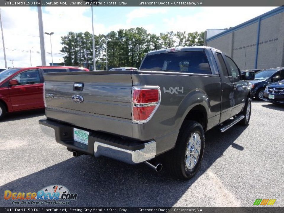 2011 Ford F150 FX4 SuperCab 4x4 Sterling Grey Metallic / Steel Gray Photo #14