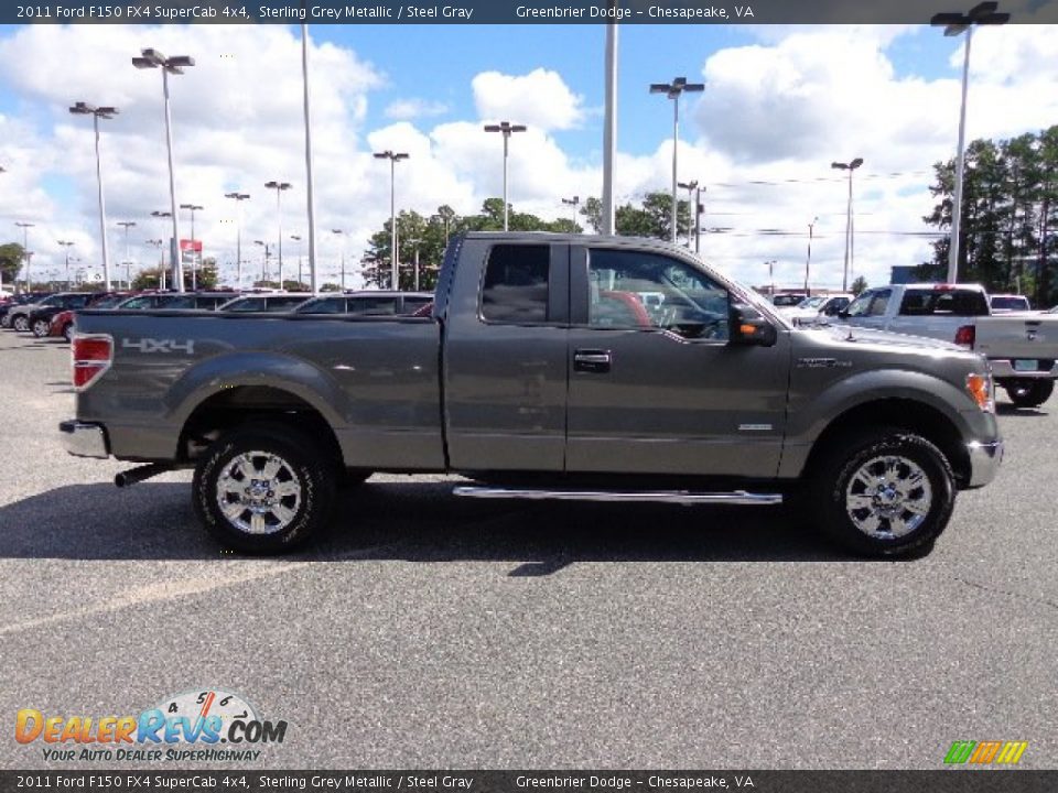 2011 Ford F150 FX4 SuperCab 4x4 Sterling Grey Metallic / Steel Gray Photo #15