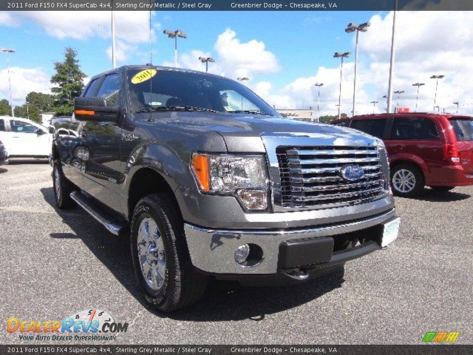 2011 Ford F150 FX4 SuperCab 4x4 Sterling Grey Metallic / Steel Gray Photo #17