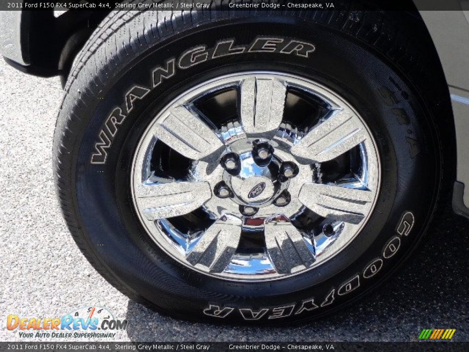 2011 Ford F150 FX4 SuperCab 4x4 Sterling Grey Metallic / Steel Gray Photo #25
