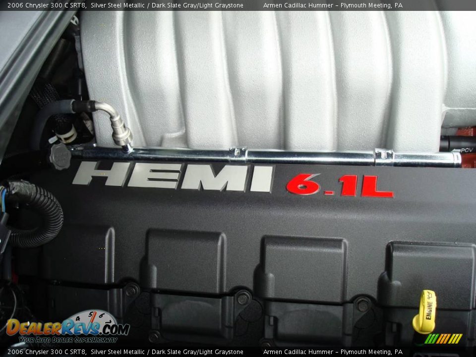 2006 Chrysler 300 C SRT8 Silver Steel Metallic / Dark Slate Gray/Light Graystone Photo #22