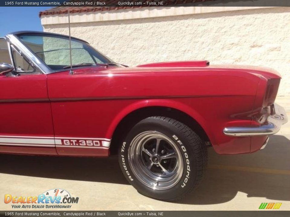 1965 Ford Mustang Convertible Candyapple Red / Black Photo #4
