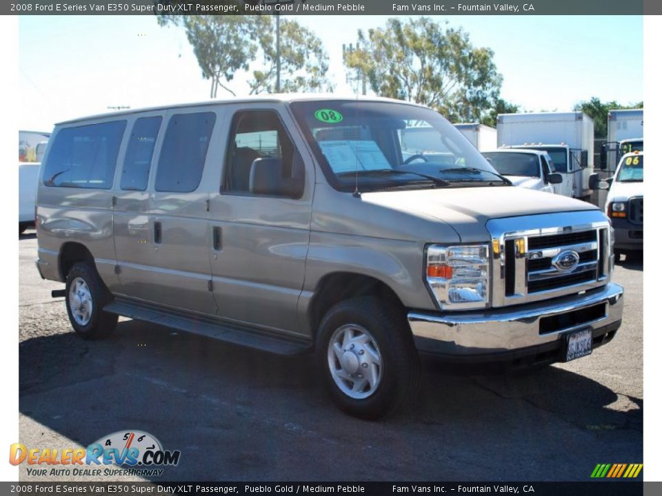 2008 Ford E Series Van E350 Super Duty XLT Passenger Pueblo Gold / Medium Pebble Photo #1