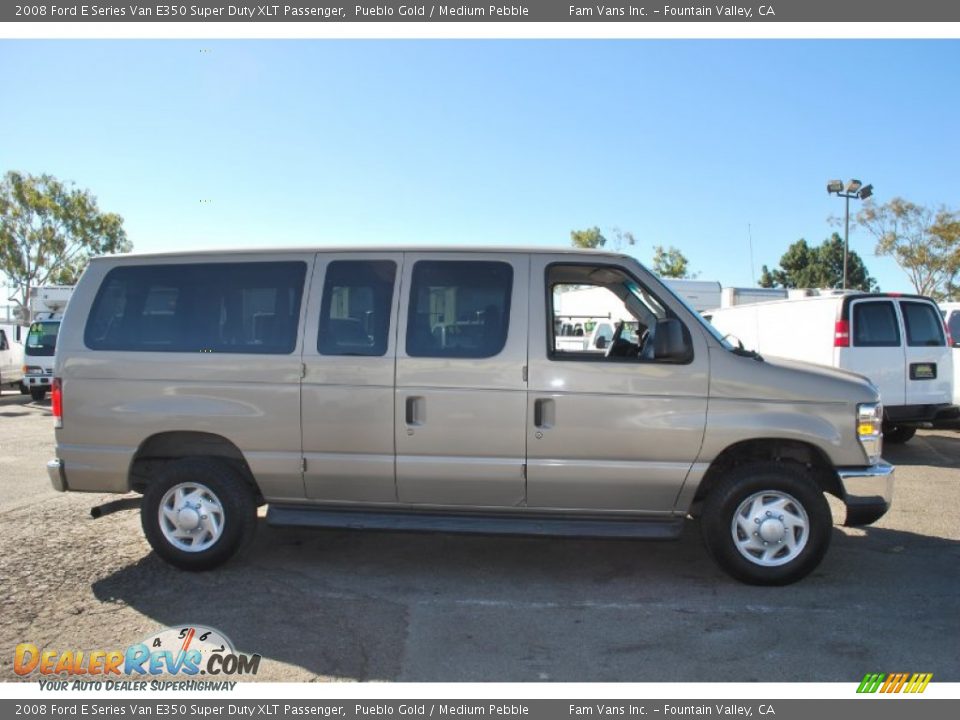 2008 Ford E Series Van E350 Super Duty XLT Passenger Pueblo Gold / Medium Pebble Photo #2