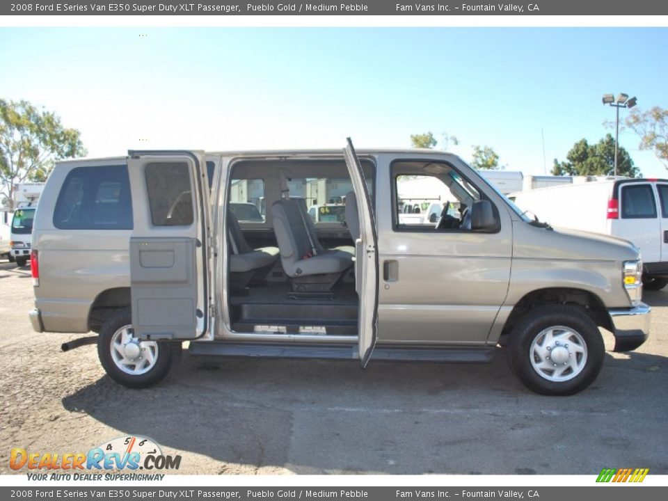 2008 Ford E Series Van E350 Super Duty XLT Passenger Pueblo Gold / Medium Pebble Photo #3