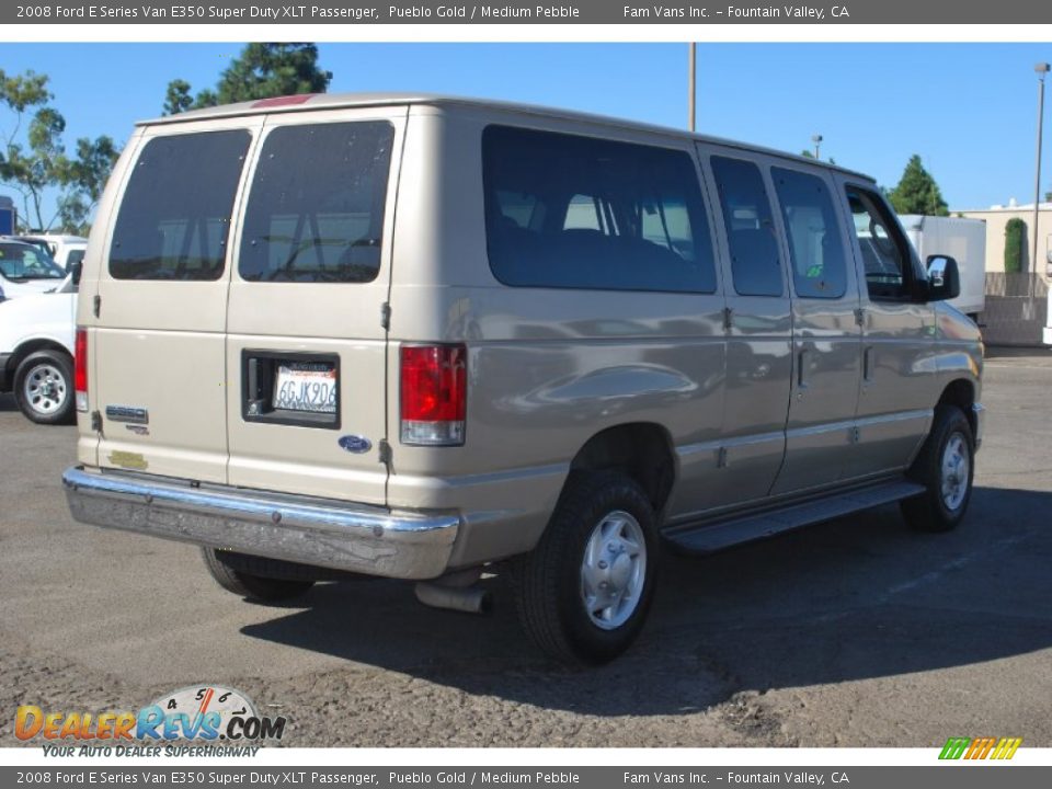 2008 Ford E Series Van E350 Super Duty XLT Passenger Pueblo Gold / Medium Pebble Photo #5