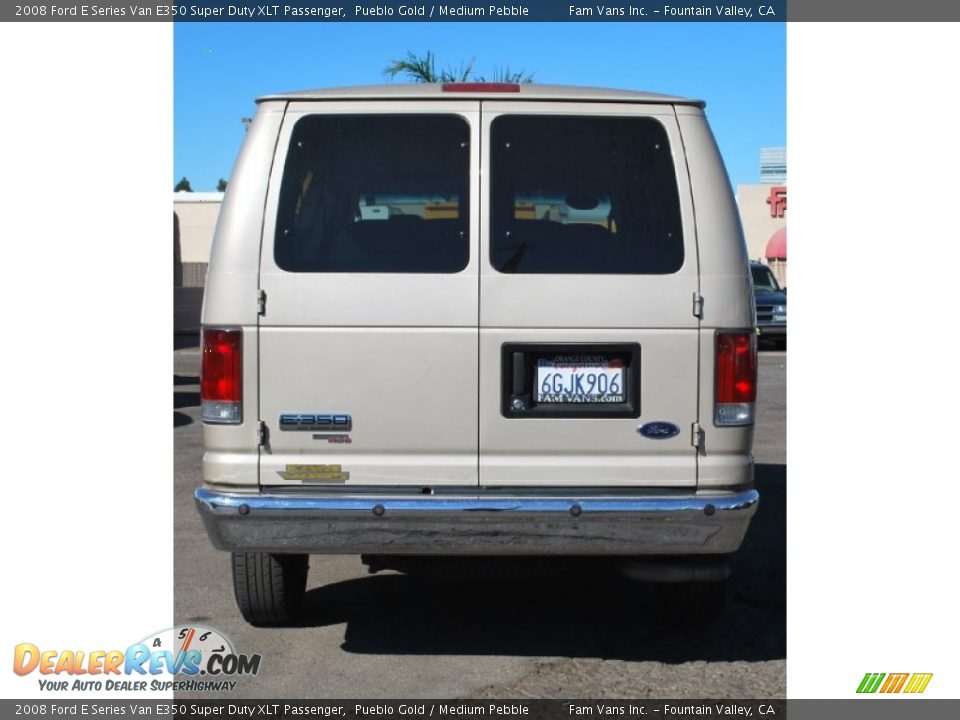 2008 Ford E Series Van E350 Super Duty XLT Passenger Pueblo Gold / Medium Pebble Photo #8
