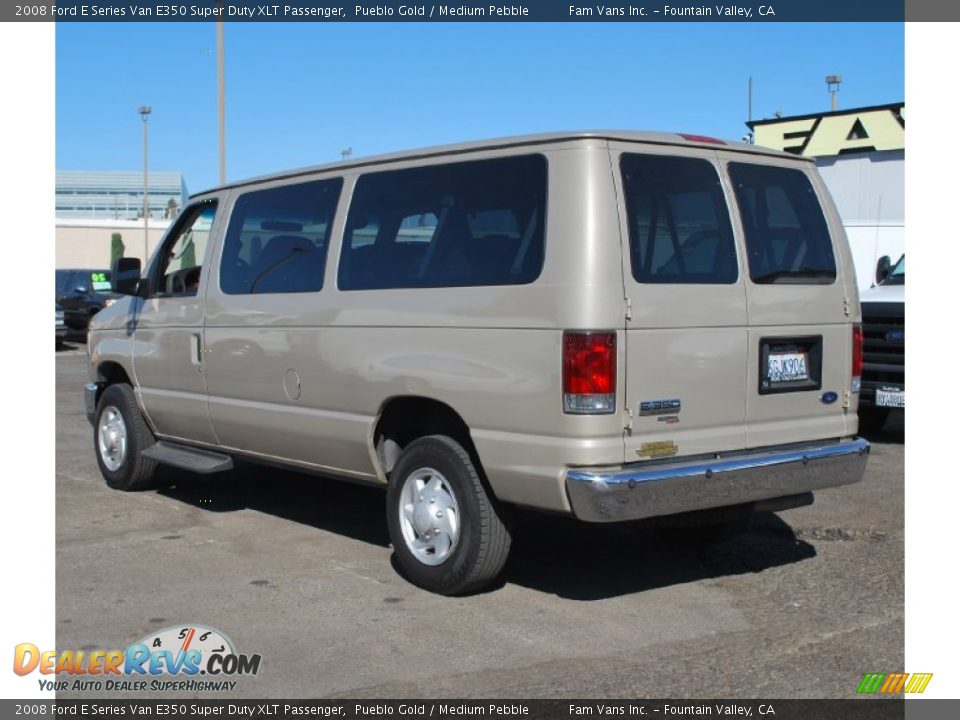 2008 Ford E Series Van E350 Super Duty XLT Passenger Pueblo Gold / Medium Pebble Photo #10
