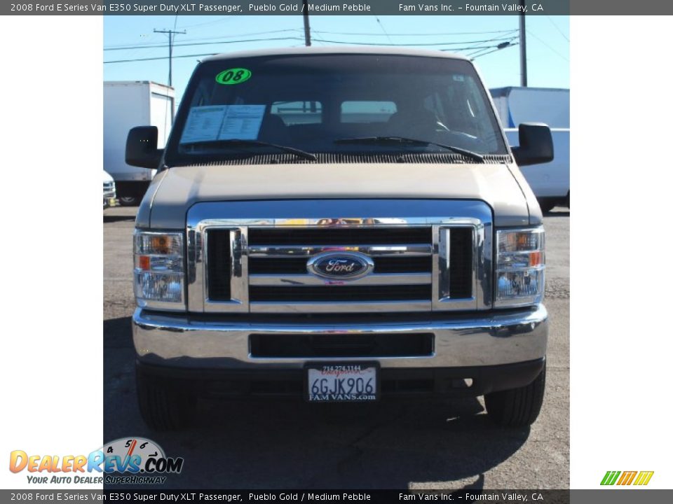 2008 Ford E Series Van E350 Super Duty XLT Passenger Pueblo Gold / Medium Pebble Photo #12