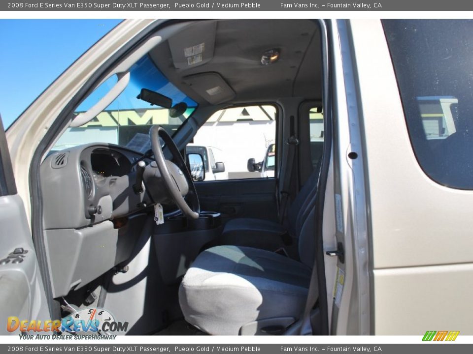 2008 Ford E Series Van E350 Super Duty XLT Passenger Pueblo Gold / Medium Pebble Photo #14