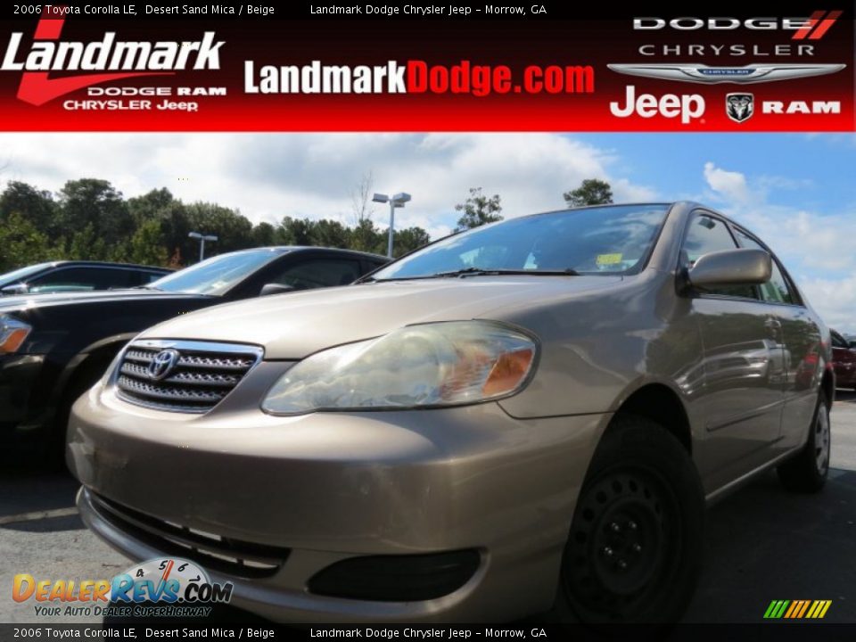 2006 Toyota Corolla LE Desert Sand Mica / Beige Photo #1