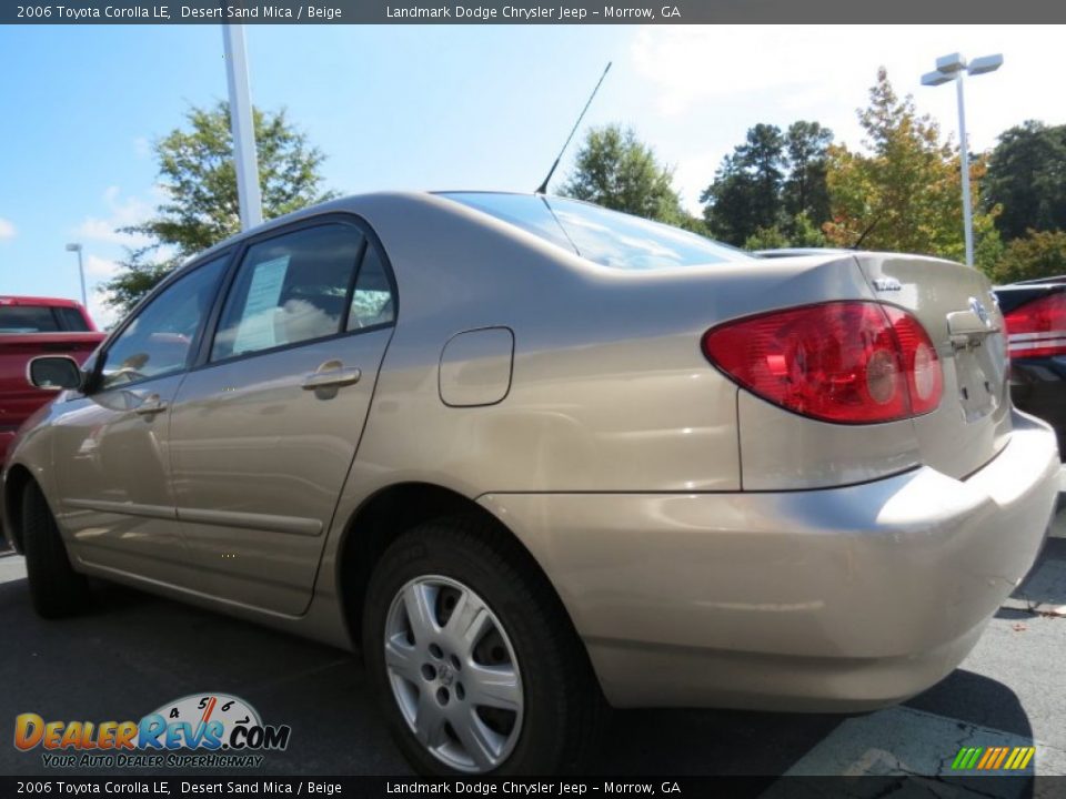 2006 Toyota Corolla LE Desert Sand Mica / Beige Photo #2