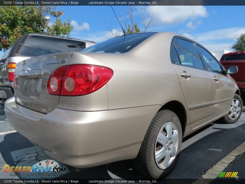 2006 Toyota Corolla LE Desert Sand Mica / Beige Photo #3