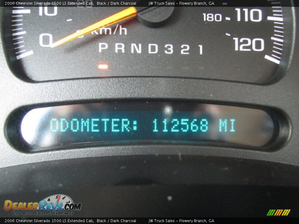 2006 Chevrolet Silverado 1500 LS Extended Cab Black / Dark Charcoal Photo #23