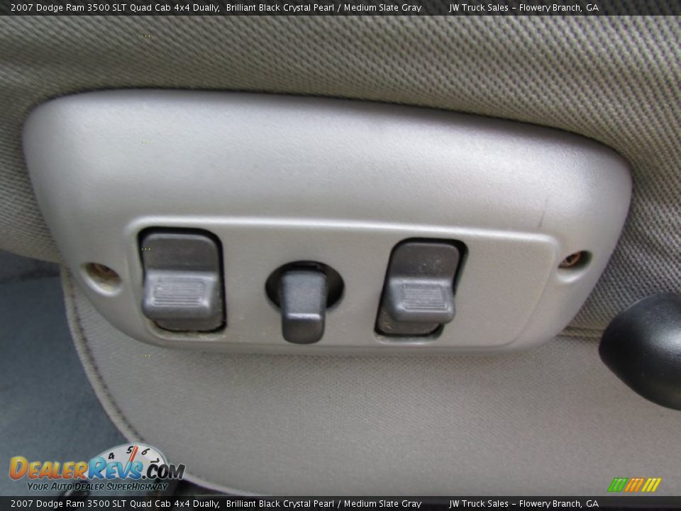 2007 Dodge Ram 3500 SLT Quad Cab 4x4 Dually Brilliant Black Crystal Pearl / Medium Slate Gray Photo #18