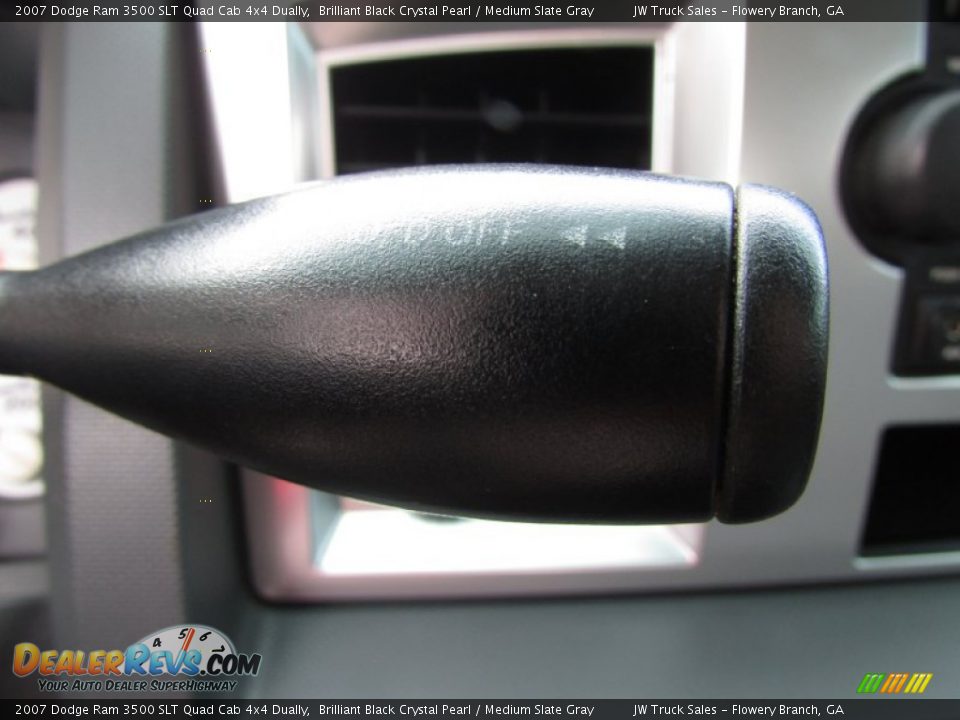2007 Dodge Ram 3500 SLT Quad Cab 4x4 Dually Brilliant Black Crystal Pearl / Medium Slate Gray Photo #23