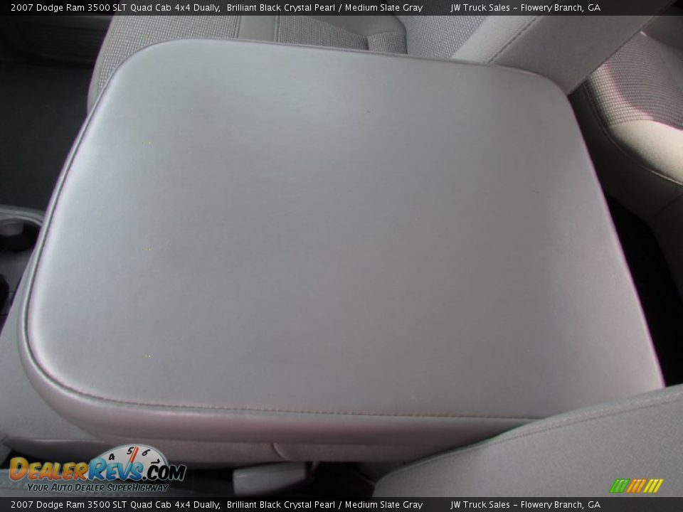 2007 Dodge Ram 3500 SLT Quad Cab 4x4 Dually Brilliant Black Crystal Pearl / Medium Slate Gray Photo #31