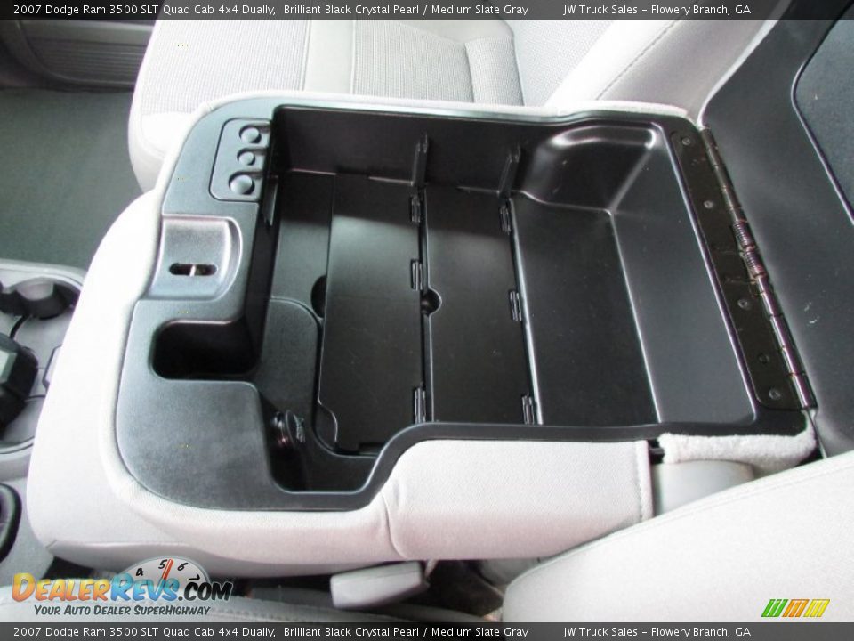 2007 Dodge Ram 3500 SLT Quad Cab 4x4 Dually Brilliant Black Crystal Pearl / Medium Slate Gray Photo #32
