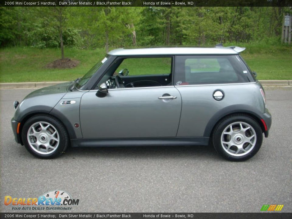 2006 Mini Cooper S Hardtop Dark Silver Metallic / Black/Panther Black Photo #6