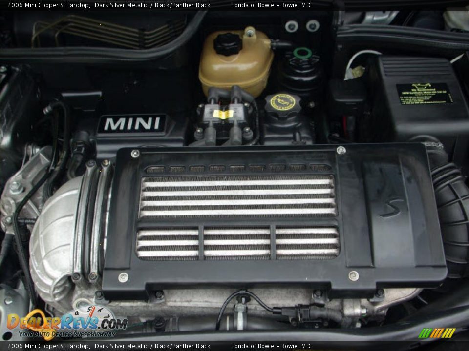 2006 Mini Cooper S Hardtop Dark Silver Metallic / Black/Panther Black Photo #9