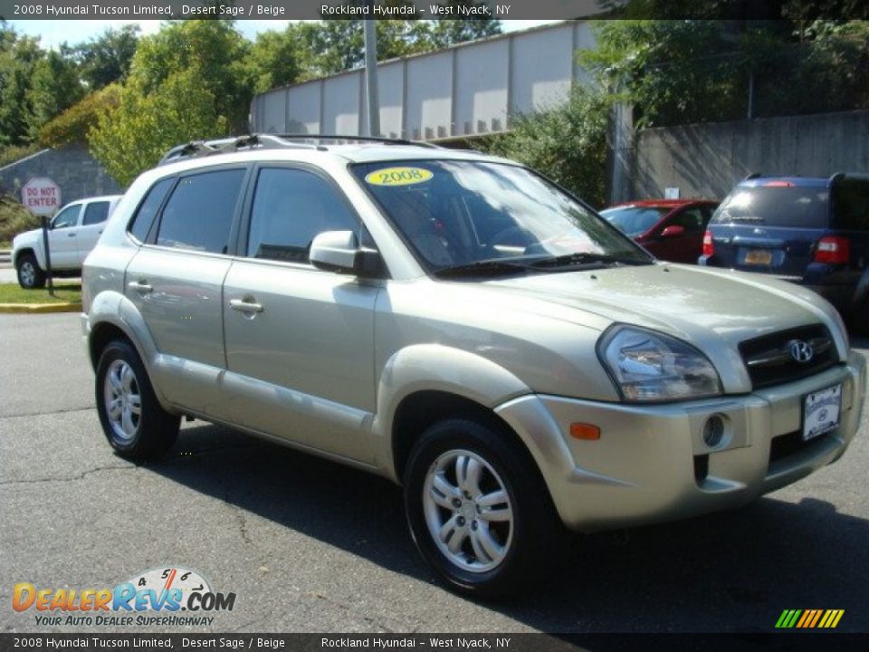 2008 Hyundai Tucson Limited Desert Sage / Beige Photo #3