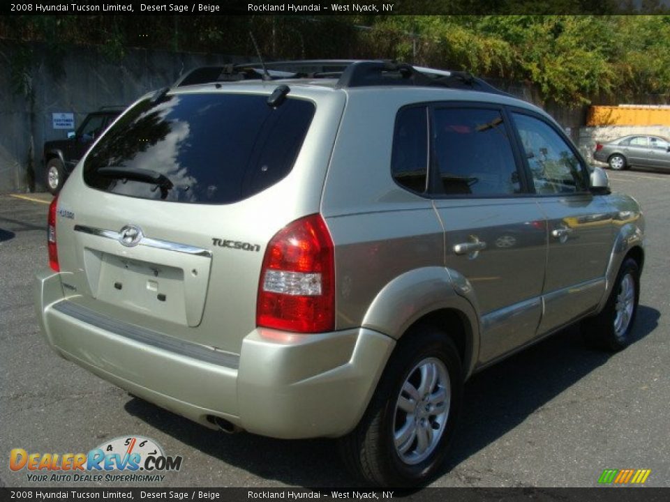 2008 Hyundai Tucson Limited Desert Sage / Beige Photo #4