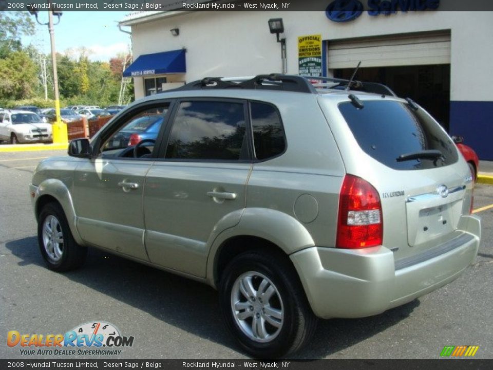 2008 Hyundai Tucson Limited Desert Sage / Beige Photo #6