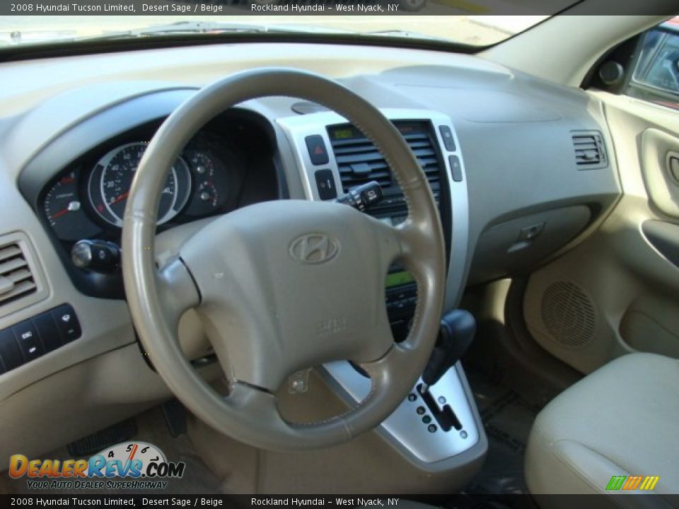 2008 Hyundai Tucson Limited Steering Wheel Photo #9