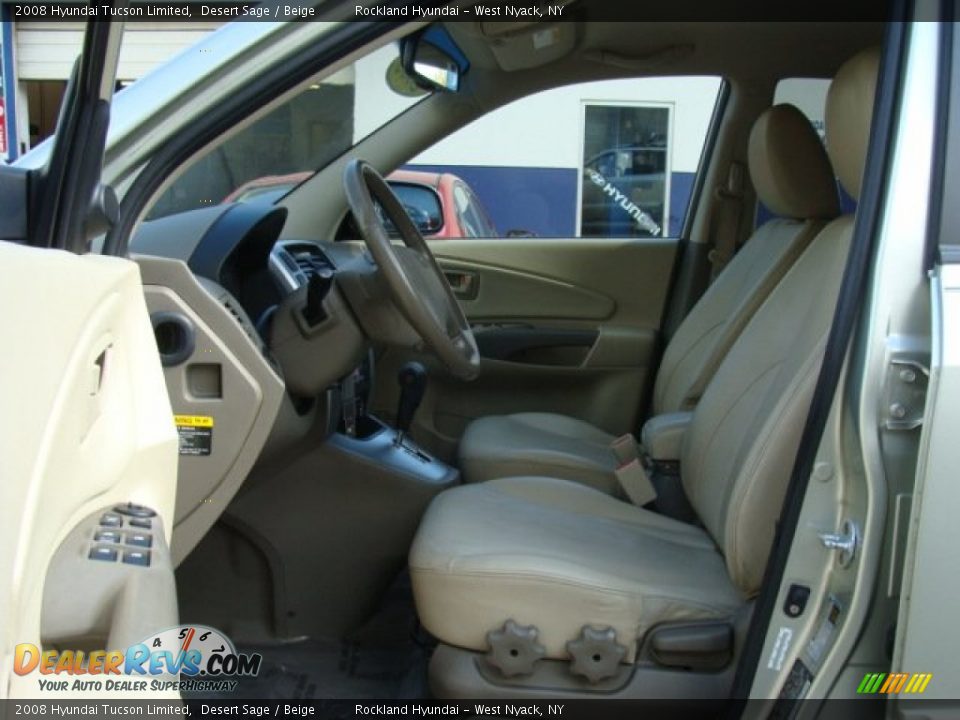 2008 Hyundai Tucson Limited Desert Sage / Beige Photo #10