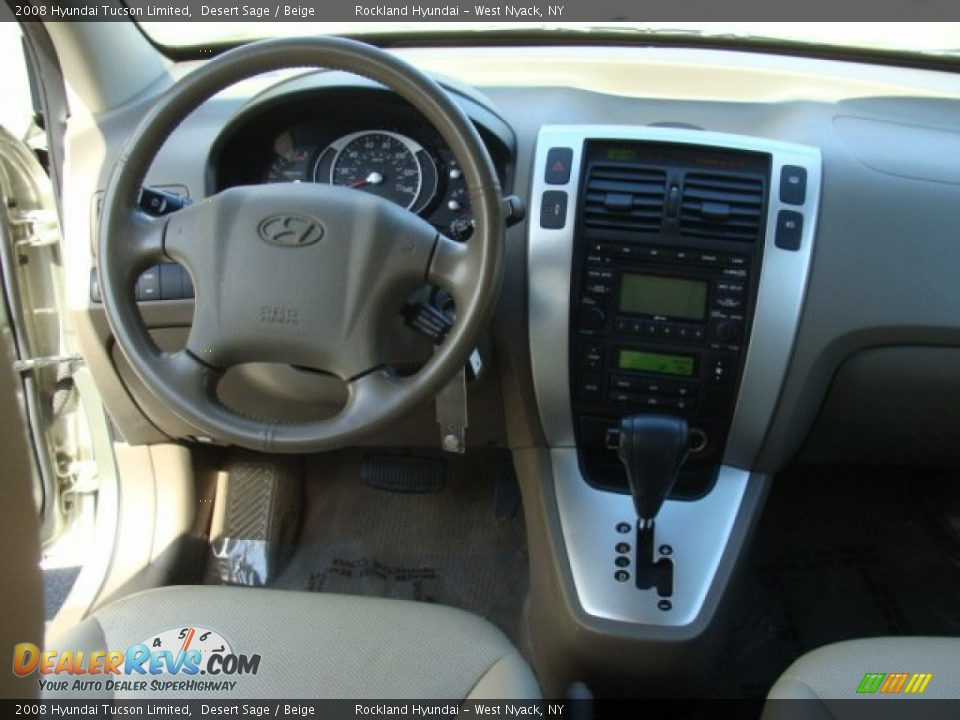 2008 Hyundai Tucson Limited Desert Sage / Beige Photo #11