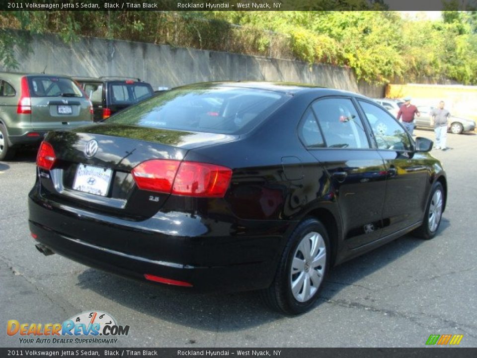 2011 Volkswagen Jetta S Sedan Black / Titan Black Photo #4