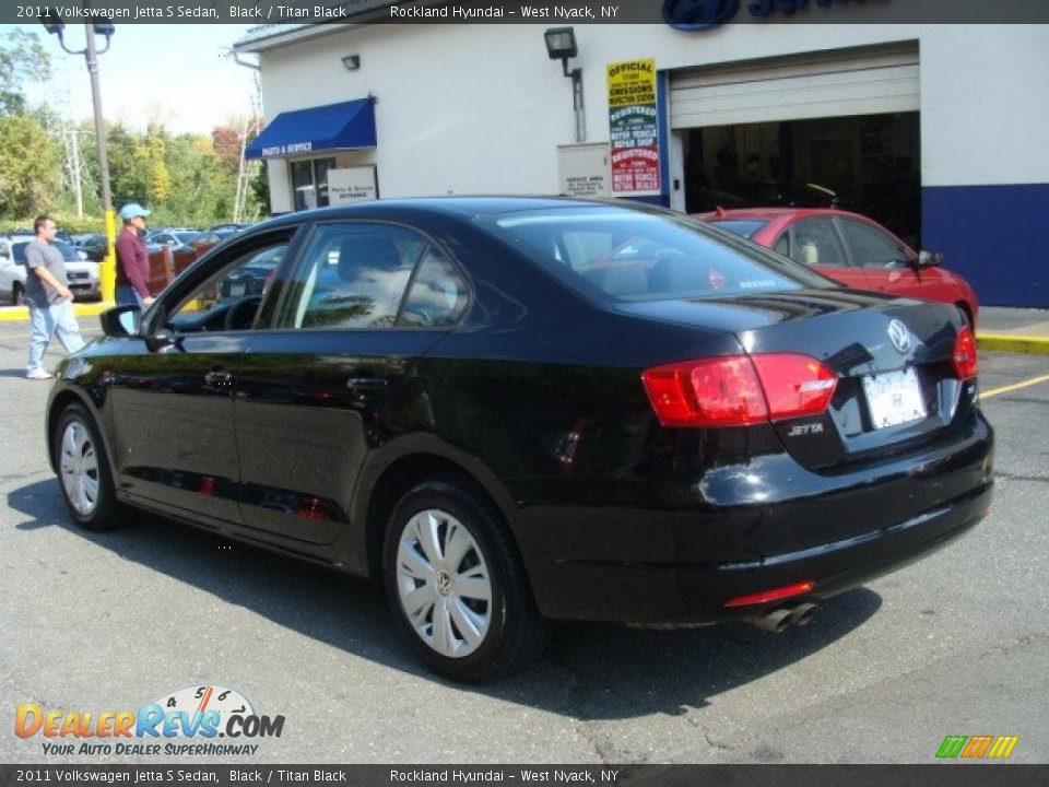 2011 Volkswagen Jetta S Sedan Black / Titan Black Photo #6