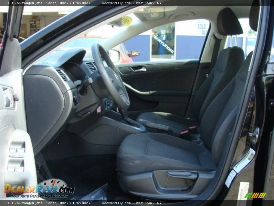 2011 Volkswagen Jetta S Sedan Black / Titan Black Photo #10