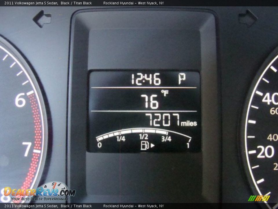2011 Volkswagen Jetta S Sedan Black / Titan Black Photo #14