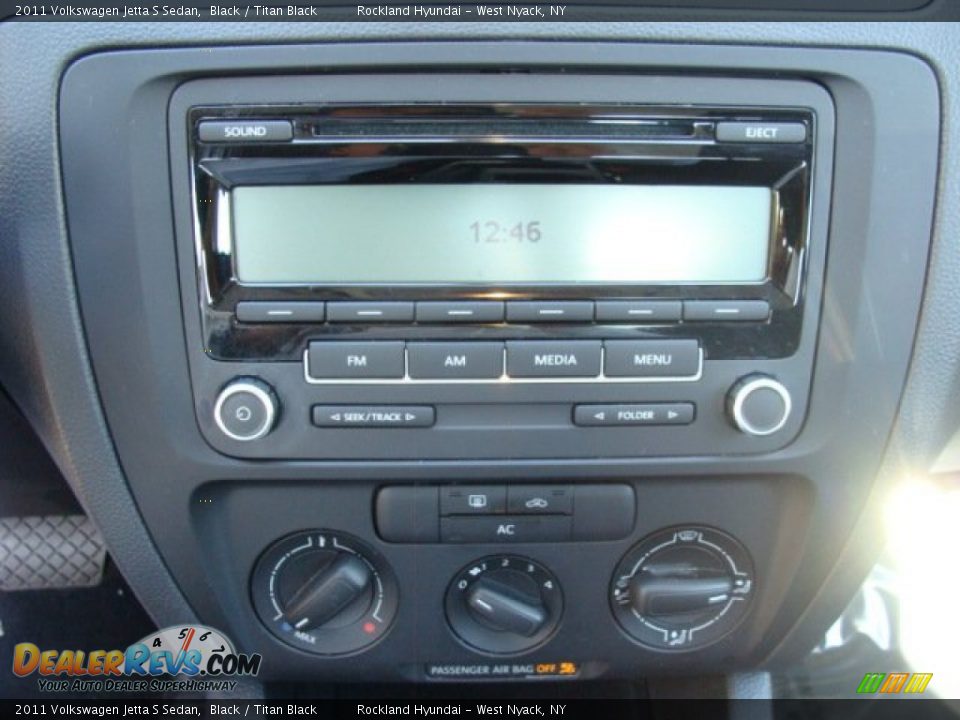 2011 Volkswagen Jetta S Sedan Black / Titan Black Photo #15
