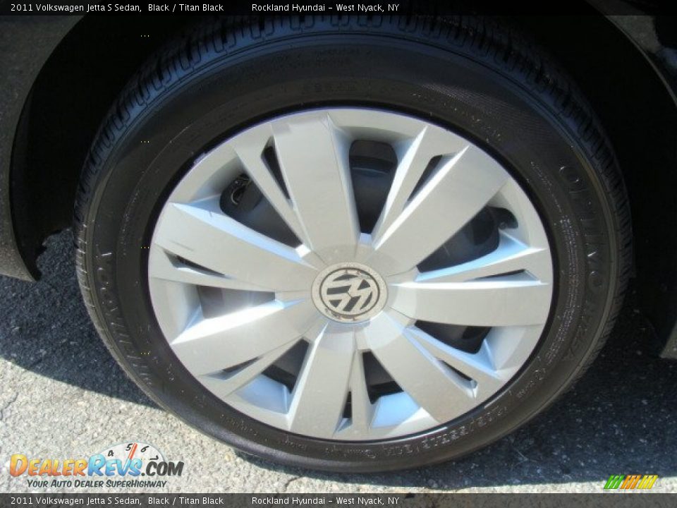 2011 Volkswagen Jetta S Sedan Black / Titan Black Photo #24
