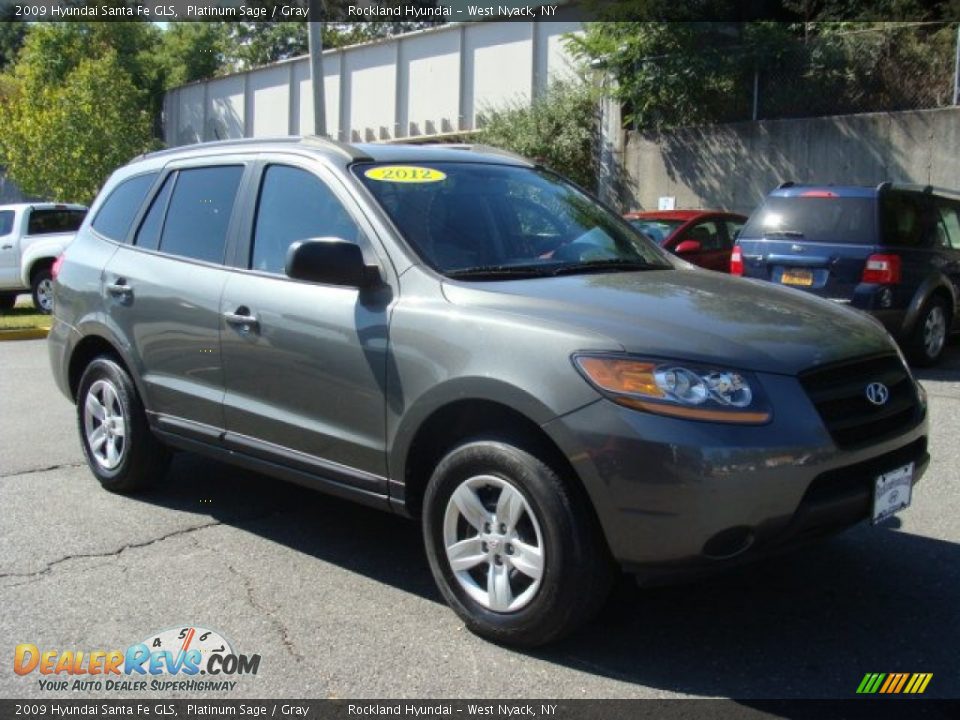 2009 Hyundai Santa Fe GLS Platinum Sage / Gray Photo #3