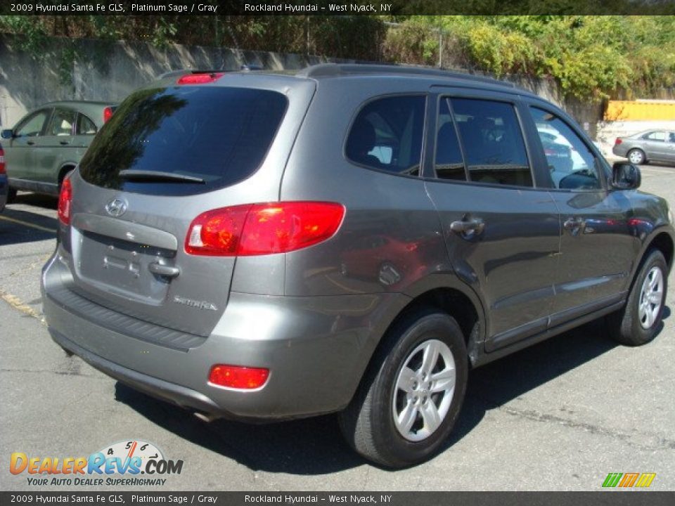 2009 Hyundai Santa Fe GLS Platinum Sage / Gray Photo #4